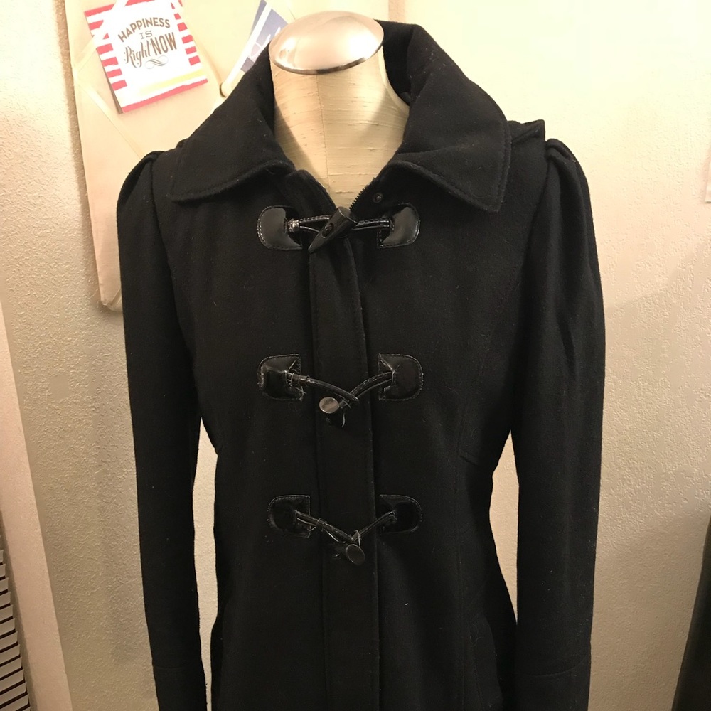 Guess wool pea coat, medium, minor piling